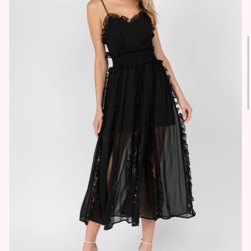 BRAND NEW with tags - Black midi dress